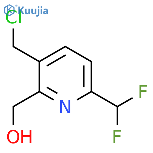 3-(Chloromethyl)-6-(difluoromethyl)pyridine-2-methanol structure