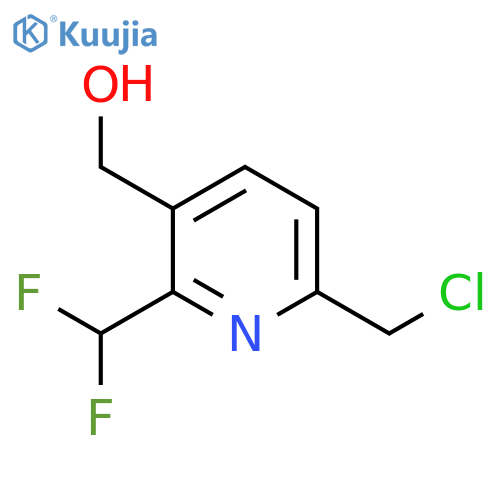 6-(Chloromethyl)-2-(difluoromethyl)pyridine-3-methanol structure