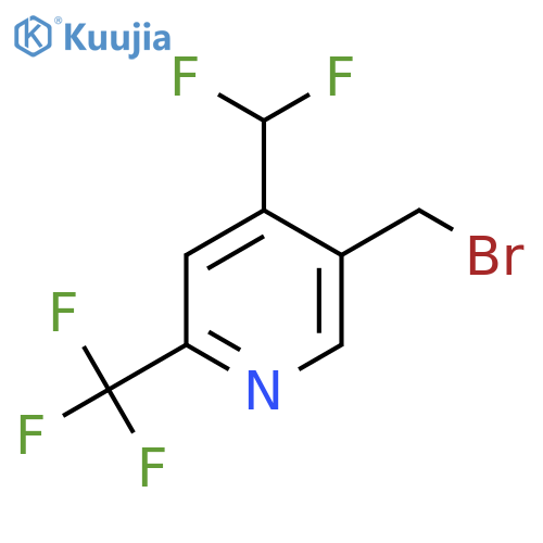 5-(Bromomethyl)-4-(difluoromethyl)-2-(trifluoromethyl)pyridine structure