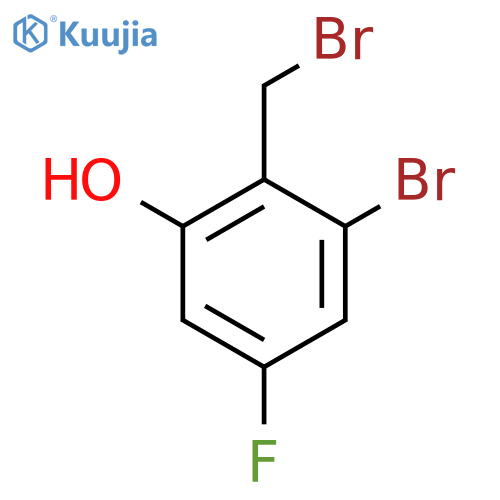 2-Bromo-4-fluoro-6-hydroxybenzyl bromide structure