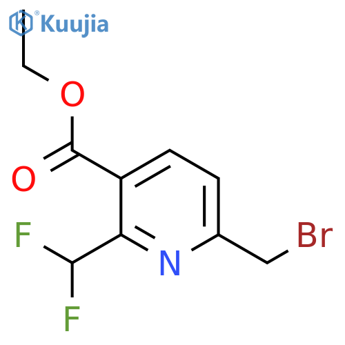 Ethyl 6-(bromomethyl)-2-(difluoromethyl)pyridine-3-carboxylate structure