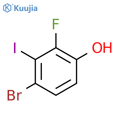 4-Bromo-2-fluoro-3-iodophenol structure