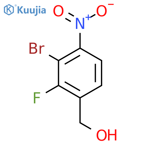 3-Bromo-2-fluoro-4-nitrobenzyl alcohol structure