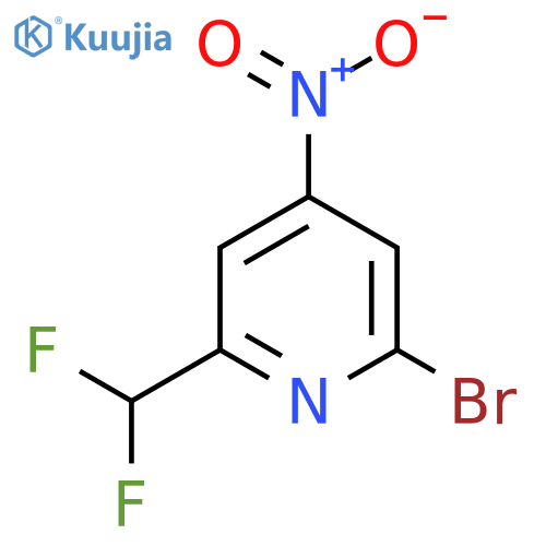 2-Bromo-6-difluoromethyl-4-nitropyridine structure