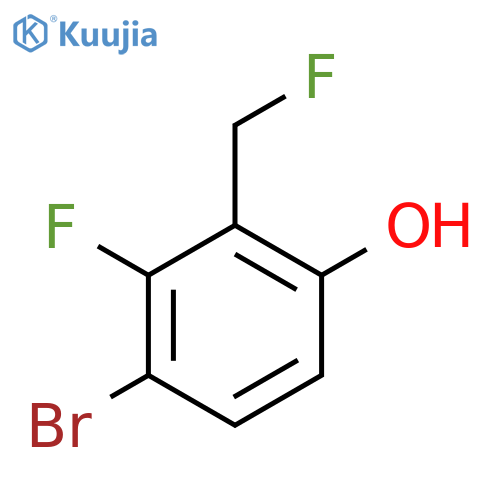 4-Bromo-3-fluoro-2-(fluoromethyl)phenol structure