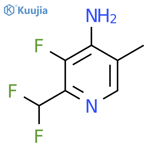 4-Amino-2-(difluoromethyl)-3-fluoro-5-methylpyridine structure