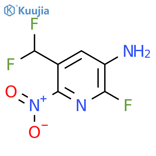 3-Amino-5-(difluoromethyl)-2-fluoro-6-nitropyridine structure