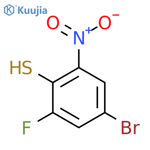 4-Bromo-2-fluoro-6-nitrothiophenol structure