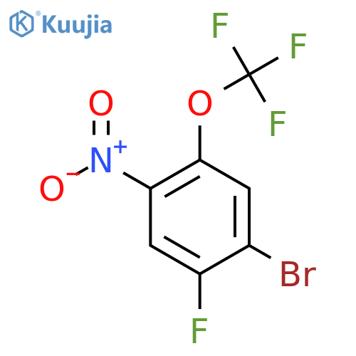 1-Bromo-2-fluoro-4-nitro-5-(trifluoromethoxy)benzene structure