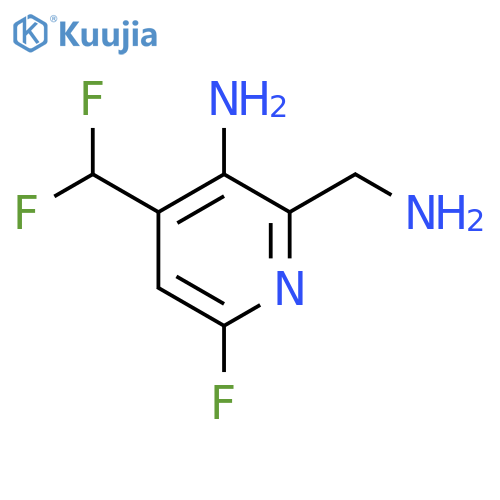 3-Amino-2-(aminomethyl)-4-(difluoromethyl)-6-fluoropyridine structure