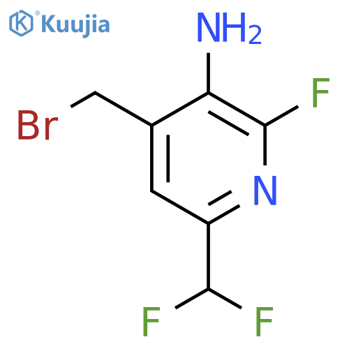 3-Amino-4-(bromomethyl)-6-(difluoromethyl)-2-fluoropyridine structure