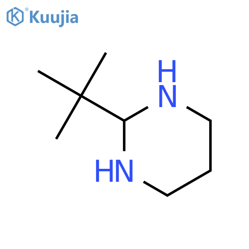 Pyrimidine, 2-(1,1-dimethylethyl)hexahydro- structure