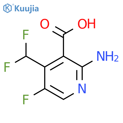 2-Amino-4-(difluoromethyl)-5-fluoropyridine-3-carboxylic acid structure