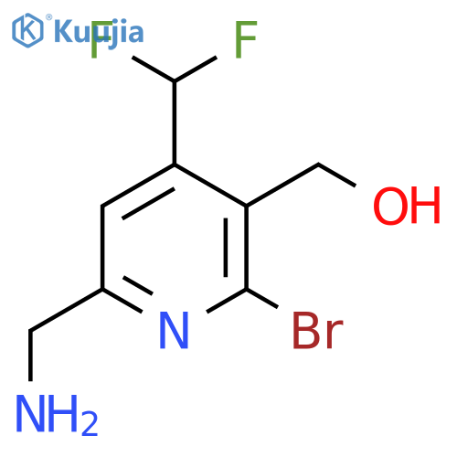 6-(Aminomethyl)-2-bromo-4-(difluoromethyl)pyridine-3-methanol structure