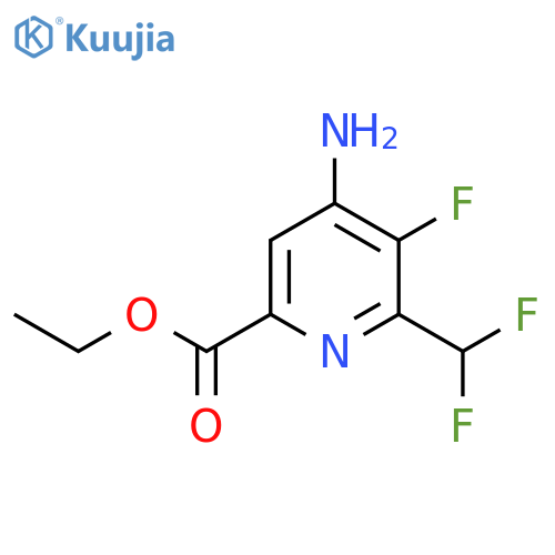 Ethyl 4-amino-2-(difluoromethyl)-3-fluoropyridine-6-carboxylate structure