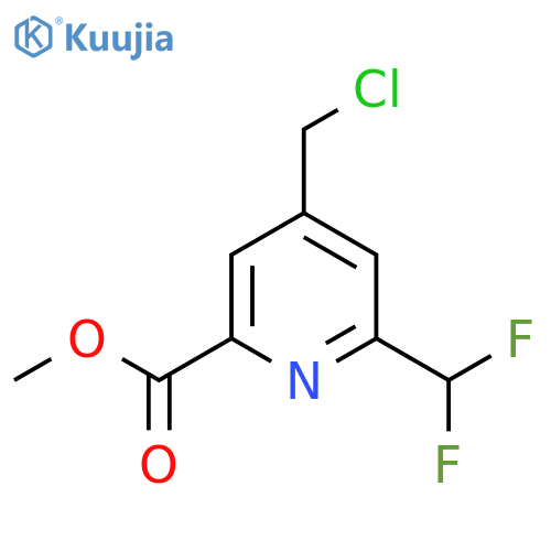 Methyl 4-(chloromethyl)-2-(difluoromethyl)pyridine-6-carboxylate structure