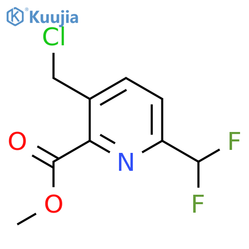 Methyl 3-(chloromethyl)-6-(difluoromethyl)pyridine-2-carboxylate structure