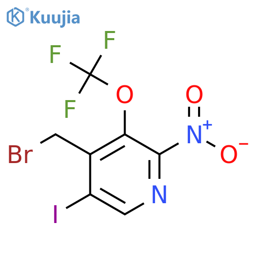 4-(Bromomethyl)-5-iodo-2-nitro-3-(trifluoromethoxy)pyridine structure