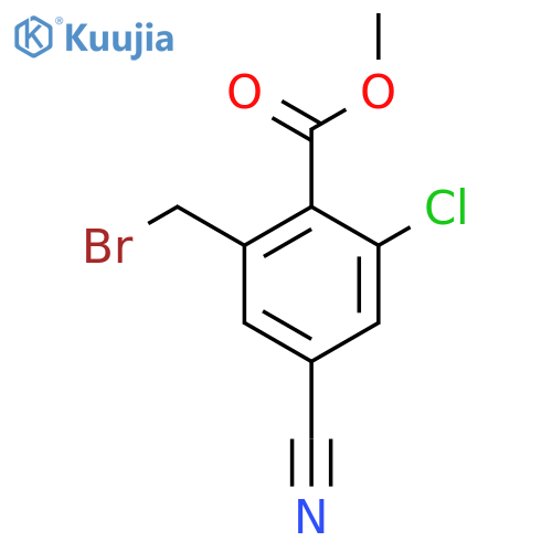 Methyl 2-bromomethyl-6-chloro-4-cyanobenzoate structure