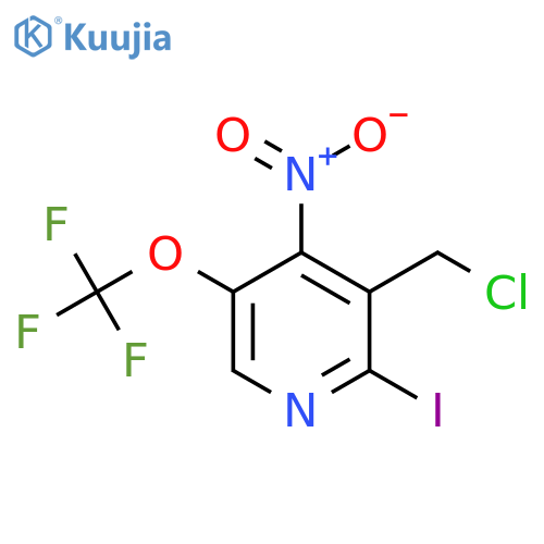 3-(Chloromethyl)-2-iodo-4-nitro-5-(trifluoromethoxy)pyridine structure