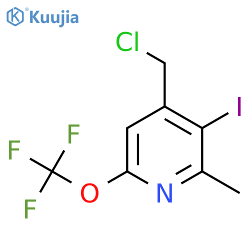 4-(Chloromethyl)-3-iodo-2-methyl-6-(trifluoromethoxy)pyridine structure