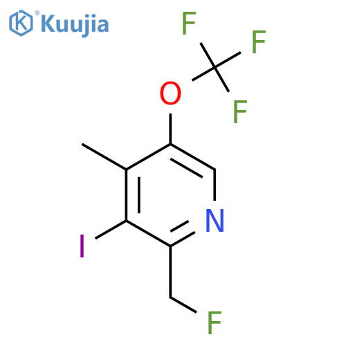 2-(Fluoromethyl)-3-iodo-4-methyl-5-(trifluoromethoxy)pyridine structure