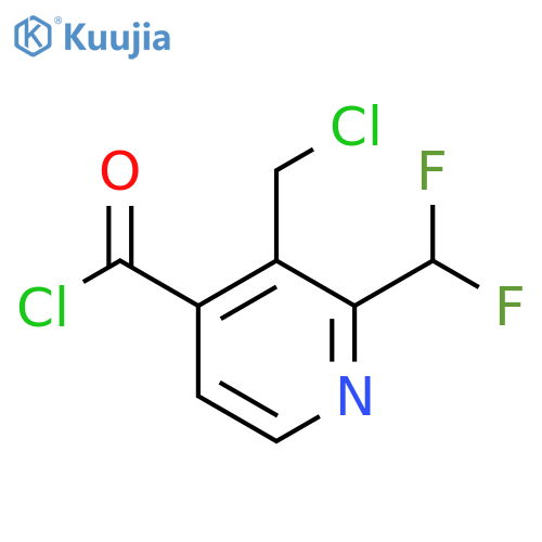 3-(Chloromethyl)-2-(difluoromethyl)pyridine-4-carbonyl chloride structure
