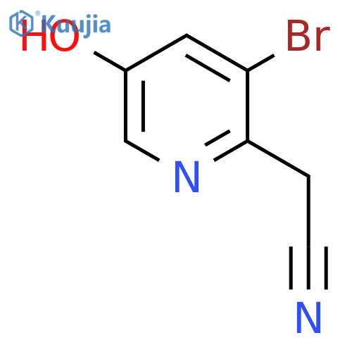 3-Bromo-5-hydroxypyridine-2-acetonitrile structure
