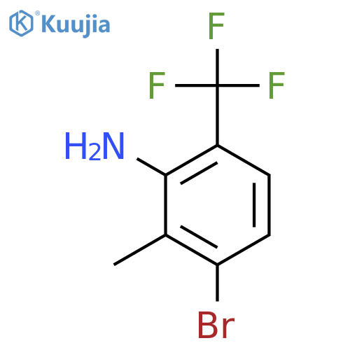 3-Bromo-2-methyl-6-(trifluoromethyl)aniline structure