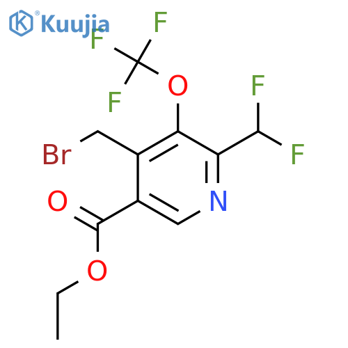 Ethyl 4-(bromomethyl)-2-(difluoromethyl)-3-(trifluoromethoxy)pyridine-5-carboxylate structure