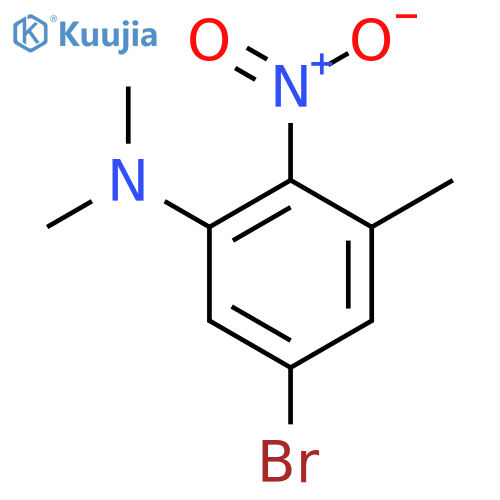 5-Bromo-2-nitro-N,N,3-trimethylaniline structure