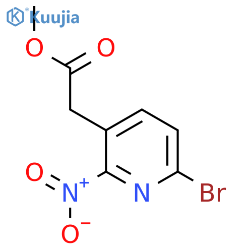 Methyl 6-bromo-2-nitropyridine-3-acetate structure