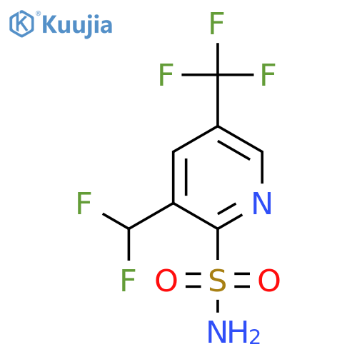 3-(Difluoromethyl)-5-(trifluoromethyl)pyridine-2-sulfonamide structure