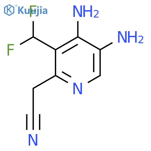 4,5-Diamino-3-(difluoromethyl)pyridine-2-acetonitrile structure