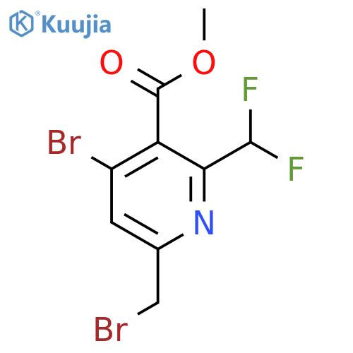Methyl 4-bromo-6-(bromomethyl)-2-(difluoromethyl)pyridine-3-carboxylate structure