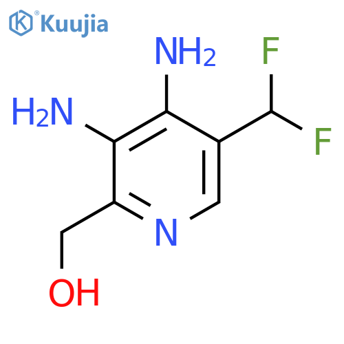3,4-Diamino-5-(difluoromethyl)pyridine-2-methanol structure