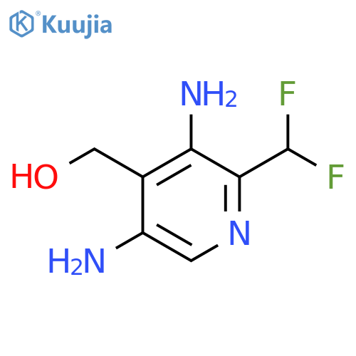 3,5-Diamino-2-(difluoromethyl)pyridine-4-methanol structure