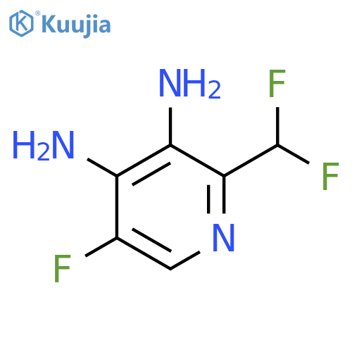 3,4-Diamino-2-(difluoromethyl)-5-fluoropyridine structure