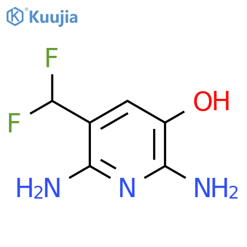 2,6-Diamino-3-(difluoromethyl)-5-hydroxypyridine structure