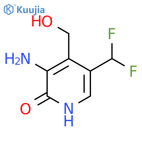 3-Amino-5-(difluoromethyl)-2-hydroxypyridine-4-methanol structure