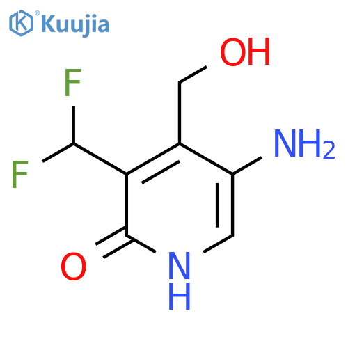 5-Amino-3-(difluoromethyl)-2-hydroxypyridine-4-methanol structure