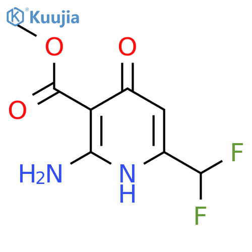 Methyl 2-amino-6-(difluoromethyl)-4-hydroxypyridine-3-carboxylate structure