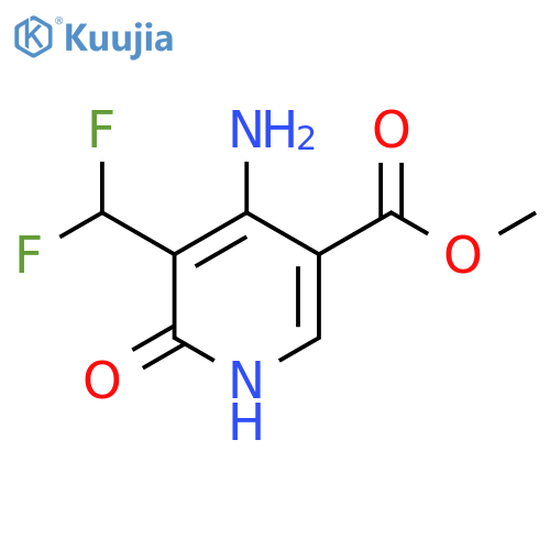 Methyl 4-amino-3-(difluoromethyl)-2-hydroxypyridine-5-carboxylate structure