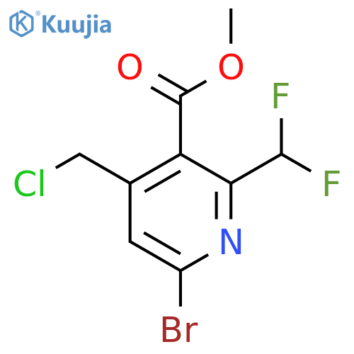 Methyl 6-bromo-4-(chloromethyl)-2-(difluoromethyl)pyridine-3-carboxylate structure