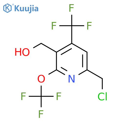 6-(Chloromethyl)-2-(trifluoromethoxy)-4-(trifluoromethyl)pyridine-3-methanol structure