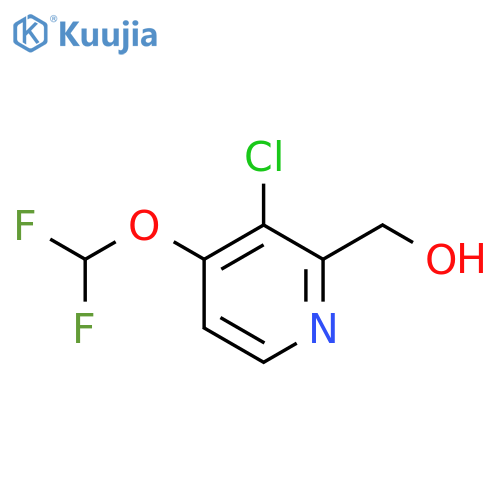 (3-Chloro-4-(difluoromethoxy)pyridin-2-yl)methanol structure