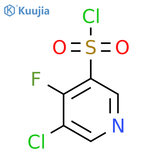 3-Chloro-4-fluoropyridine-5-sulfonyl chloride structure