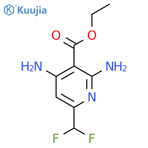 Ethyl 2,4-diamino-6-(difluoromethyl)pyridine-3-carboxylate structure
