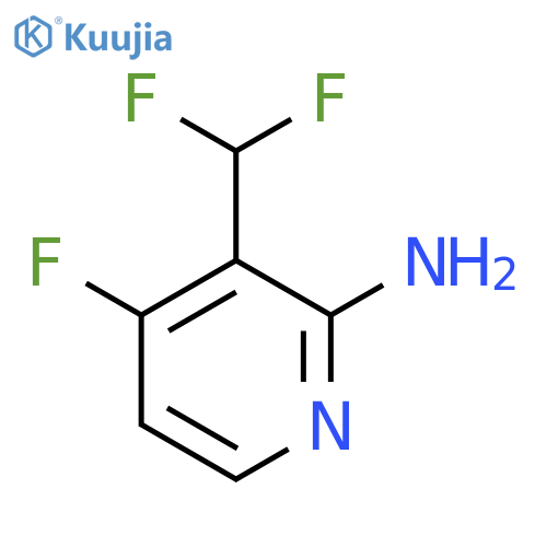 3-(Difluoromethyl)-4-fluoropyridin-2-amine structure