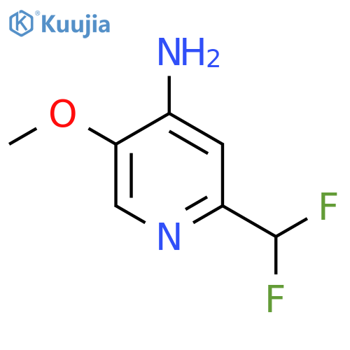 4-Amino-2-(difluoromethyl)-5-methoxypyridine structure